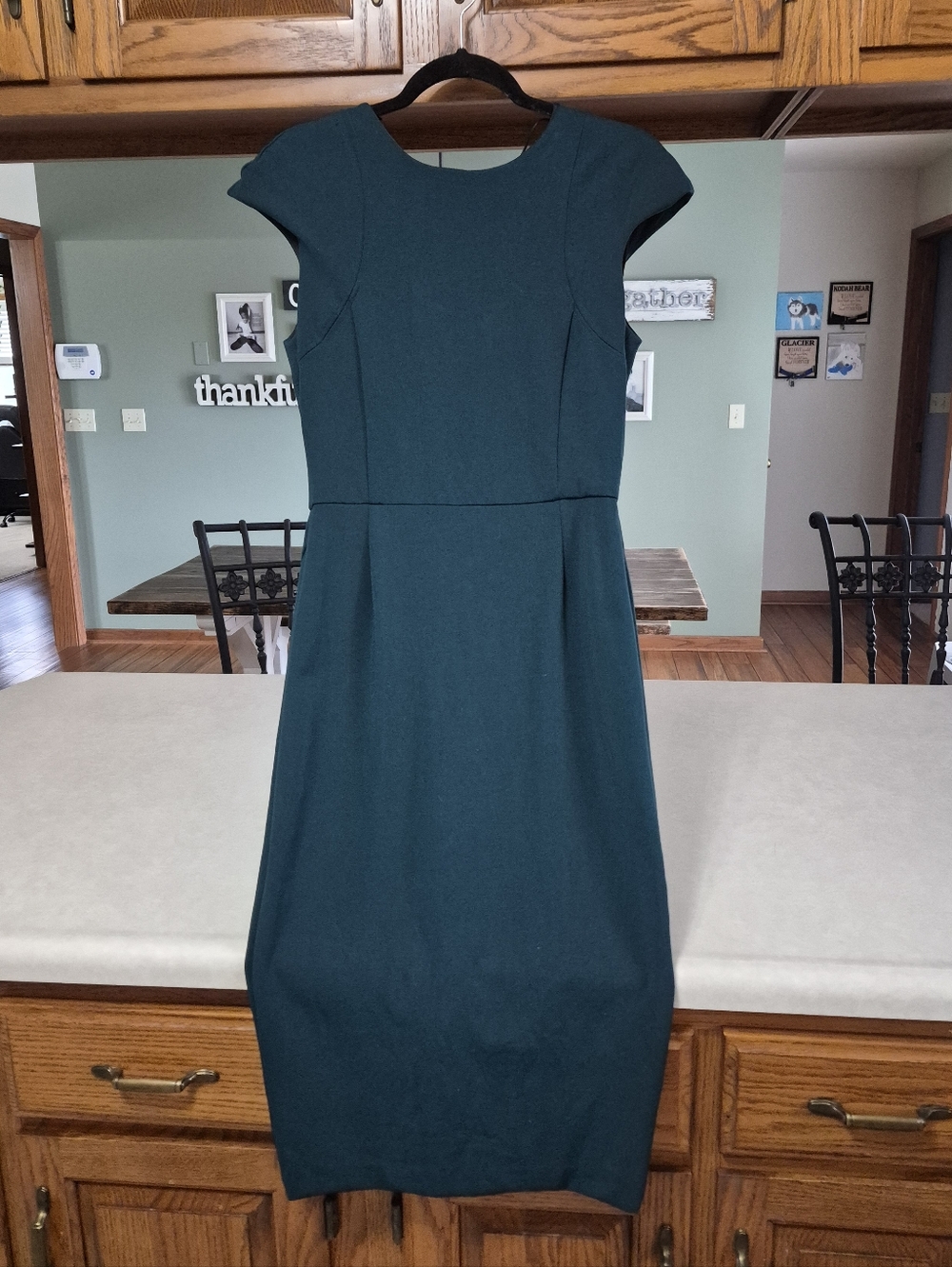 Zara Deep Teal Midi Dress